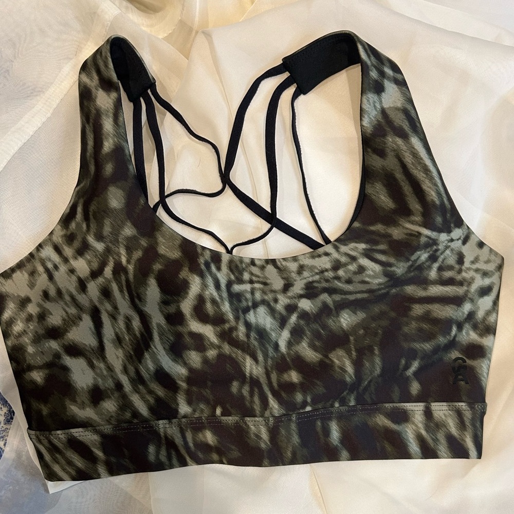 Good American Green Snake Sports Bra - NWOT